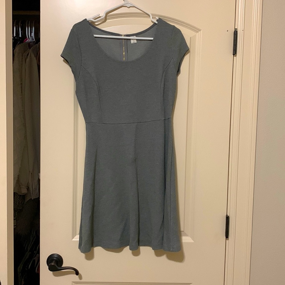 Gray mini dress